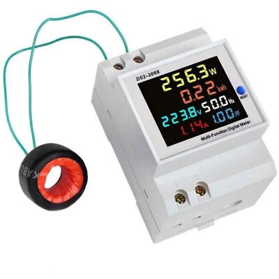 Scotch Indicateur De Consommation Électrique Ac40-300v – Mesure Tension 220v – Courant 0-100a – Puissance 0-30000w – Montage Rail Din - Publicité Scotch Indicateur De Consommation Électrique Ac40-300v – Mesure Tension 220v – Courant 0-100a – Puissance 0-30000w – Montage Rail Din - Publicité