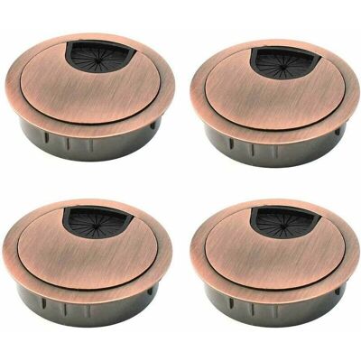 OEM Table De Bureau Passe Fil Alliage 4pcs Passe Câble Pour De Zinc Diamètre 50mm - Publicité OEM Table De Bureau Passe Fil Alliage 4pcs Passe Câble Pour De Zinc Diamètre 50mm - Publicité