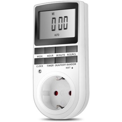 OEM Prise Programmable Digitale - Minuterie Numérique Hebdomadaire, Écran Lcd, Économie D'Énergie (1 Pack) - Publicité OEM Prise Programmable Digitale - Minuterie Numérique Hebdomadaire, Écran Lcd, Économie D'Énergie (1 Pack) - Publicité