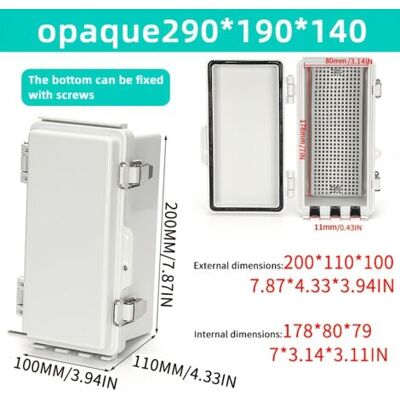 ABYSSE Boîte De Jonction Électrique Ip65 En Abs – Coffret Universel Avec Couvercle Transparent À Charnière Pour Usage Intérieur Et Extérieur - Publicité ABYSSE Boîte De Jonction Électrique Ip65 En Abs – Coffret Universel Avec Couvercle Transparent À Charnière Pour Usage Intérieur Et Extérieur - Publicité