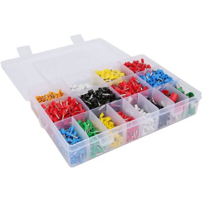 Scotch 2120pcs Connecteurs Électriques E0508 - E16-12 Ensemble De Bornes De Fil Pré-isolées De Type Tube Ve, - Publicité Scotch 2120pcs Connecteurs Électriques E0508 - E16-12 Ensemble De Bornes De Fil Pré-isolées De Type Tube Ve, - Publicité