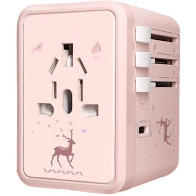 SANS MARQUE Adaptat De Voyage Universel, Adaptat De Prise D'Alimentation Internationale Avec 3 Ports Usb-c Et 2 Ports Usb-a, Charg Mural Mondial Intégré, Adapté Aux États-unis, À L'Union Opéenne, Au R - Publicité SANS MARQUE Adaptat De Voyage Universel, Adaptat De Prise D'Alimentation Internationale Avec 3 Ports Usb-c Et 2 Ports Usb-a, Charg Mural Mondial Intégré, Adapté Aux États-unis, À L'Union Opéenne, Au R - Publicité