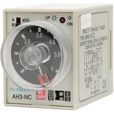 MIXHOME Mini Relais Temporisé À L'Enclenchement Avec Plusieurs Périodes Réglables Et Mode B nnah3 Nc Ac220v 50/60hz - Publicité MIXHOME Mini Relais Temporisé À L'Enclenchement Avec Plusieurs Périodes Réglables Et Mode B nnah3 Nc Ac220v 50/60hz - Publicité