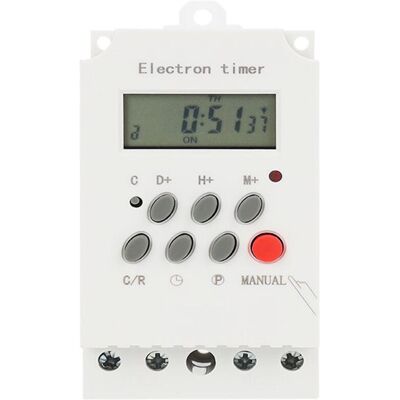 Scotch Minuterie Numérique Programmable 220 V 25 A, Contrôleur De Minuterie Électronique Sur Rail Din Avec Écran Lcd - Blanc - Publicité Scotch Minuterie Numérique Programmable 220 V 25 A, Contrôleur De Minuterie Électronique Sur Rail Din Avec Écran Lcd - Blanc - Publicité