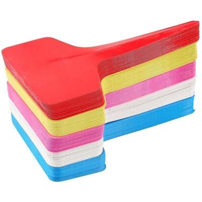 Scotch 100 Étiquettes De Jardin En Plastique Type T Réutilisables Imperméables 6 10 Cm Multicolores - Publicité Scotch 100 Étiquettes De Jardin En Plastique Type T Réutilisables Imperméables 6 10 Cm Multicolores - Publicité