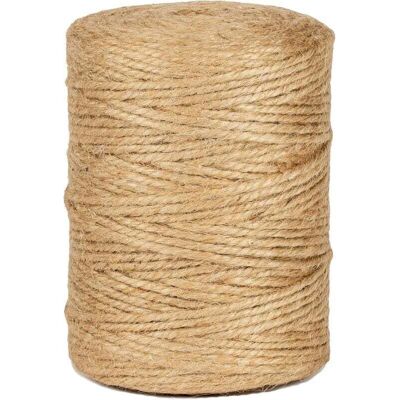 OEM 100m De Ficelle De Jute Teinte Naturelle, Sans Goût, Convient Pour Le Bricolage, Le Jardinage, L'Entretien, L'Emballage, Les Arts Créatifs - Publicité OEM 100m De Ficelle De Jute Teinte Naturelle, Sans Goût, Convient Pour Le Bricolage, Le Jardinage, L'Entretien, L'Emballage, Les Arts Créatifs - Publicité