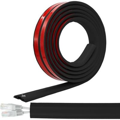 SANS MARQUE Passe Cable Sol Cache Fil Électrique Sol Auto-adhésif 3m Petit Canal De Câble Flexible Pour Le Bureau, Le Concert, Etc. Protection Des Fil Électrique Et Prévention Des Risques De Trébuchement - Publicité SANS MARQUE Passe Cable Sol Cache Fil Électrique Sol Auto-adhésif 3m Petit Canal De Câble Flexible Pour Le Bureau, Le Concert, Etc. Protection Des Fil Électrique Et Prévention Des Risques De Trébuchement - Publicité