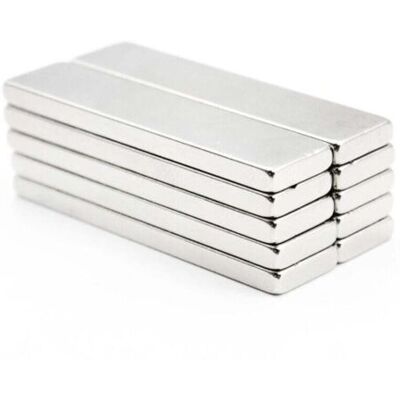 OEM Lot De 10 Aimants En Néodyme Rectangulaires - Argenté - Barre Magnétique De Terre Rare - Pour Cuisine, Tableaux Blancs, Réfrigérateurs - 40 X 10 X 3 Mm - Publicité OEM Lot De 10 Aimants En Néodyme Rectangulaires - Argenté - Barre Magnétique De Terre Rare - Pour Cuisine, Tableaux Blancs, Réfrigérateurs - 40 X 10 X 3 Mm - Publicité