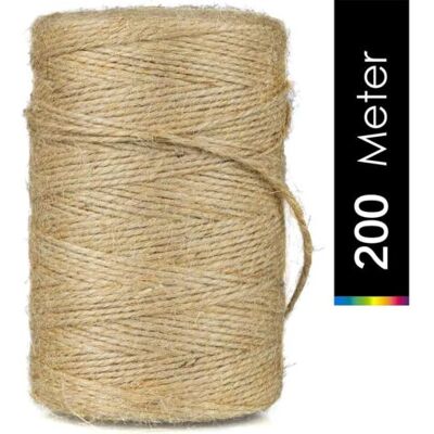 OEM Ficelle De Jute Naturelle 200m X 2mm – Corde Résistante Pour Arts Créatifs – Emballage Cadeau Et Décoration – Corde De Chanvre Durable - Publicité OEM Ficelle De Jute Naturelle 200m X 2mm – Corde Résistante Pour Arts Créatifs – Emballage Cadeau Et Décoration – Corde De Chanvre Durable - Publicité