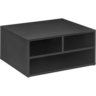 MIDUODUO Organiseur Bureau Aspect Noir 3 Compartiments Fournitures Support Imprimante 47x40x22,5 Cm - Publicité MIDUODUO Organiseur Bureau Aspect Noir 3 Compartiments Fournitures Support Imprimante 47x40x22,5 Cm - Publicité