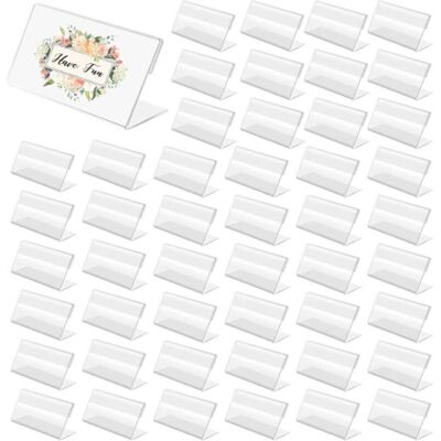OEM 50 Pièces Porte Étiquettes De Prix, Support D'Affichage De Prix En Acrylique Transparent Supports D'Étiquettes Pour Boulangeries Épiceries Bureau(7x4cm) - Publicité OEM 50 Pièces Porte Étiquettes De Prix, Support D'Affichage De Prix En Acrylique Transparent Supports D'Étiquettes Pour Boulangeries Épiceries Bureau(7x4cm) - Publicité