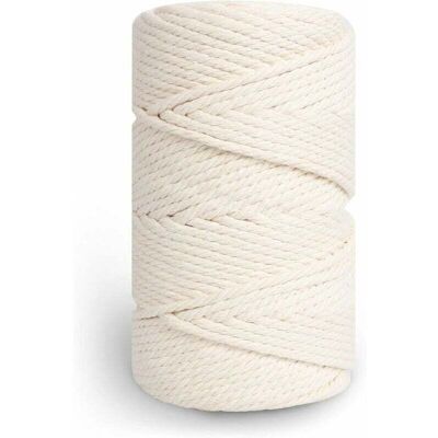 OEM Corde Macramé 5mm×100m, 100% Fil Coton Pour Macrame, Ficelle Coton Pour Diy, Décoration, Tricotage, Cadeau - Beige - Publicité OEM Corde Macramé 5mm×100m, 100% Fil Coton Pour Macrame, Ficelle Coton Pour Diy, Décoration, Tricotage, Cadeau - Beige - Publicité