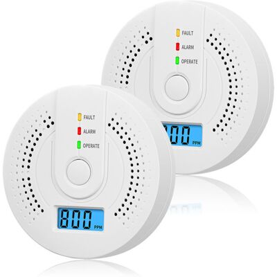 Scotch Lot De 2 Détecteurs De Monoxyde De Carbone À Piles Avec Écran Lcd Numérique Pour Maison, Cuisine, Restaurant, Hôtel, Bureau - Piles Non Incluses,de - Publicité Scotch Lot De 2 Détecteurs De Monoxyde De Carbone À Piles Avec Écran Lcd Numérique Pour Maison, Cuisine, Restaurant, Hôtel, Bureau - Piles Non Incluses,de - Publicité