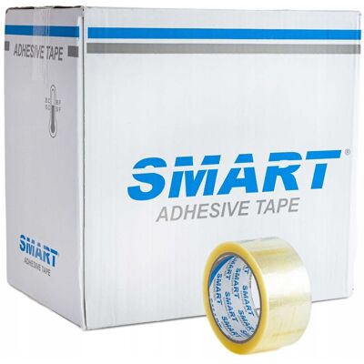 OEM Ruban Adhésif D'Emballage En Caoutchouc Synthétique Transparent Smart (thermofusible) 48/60 Y - 36 Pièces. Publicité OEM Ruban Adhésif D'Emballage En Caoutchouc Synthétique Transparent Smart (thermofusible) 48/60 Y - 36 Pièces. Publicité