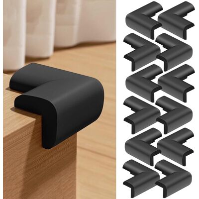 OEM Lot De 12 Protège-coins De Table Noirs, Adhésif Double Face 3m Pré-fixé, Coussin D'Angle Super Doux Pour Sécurité Enfants, Protection Coins Pointus Table, Bureau, Lit, Meubles, Mur - Publicité OEM Lot De 12 Protège-coins De Table Noirs, Adhésif Double Face 3m Pré-fixé, Coussin D'Angle Super Doux Pour Sécurité Enfants, Protection Coins Pointus Table, Bureau, Lit, Meubles, Mur - Publicité