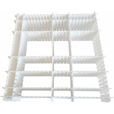 ETNZEBC Organisateur De Tiroir, 12 Unité(s), Grille Diviseur De Tiroir, Réglable, Séparateurs De Tiroir En Plastique Pour Sous-vêtements, Chaussettes, Ceintures, Fournitures De Bureau (blanc) - Publicité ETNZEBC Organisateur De Tiroir, 12 Unité(s), Grille Diviseur De Tiroir, Réglable, Séparateurs De Tiroir En Plastique Pour Sous-vêtements, Chaussettes, Ceintures, Fournitures De Bureau (blanc) - Publicité