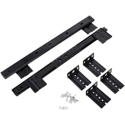 FATRD 1 Paire De Rails De Guidage À Roulement Pour Tiroir De Clavier De Bureau, Plateau Coulissant, Montage Latéral-34.5x2.5cm-black - Publicité FATRD 1 Paire De Rails De Guidage À Roulement Pour Tiroir De Clavier De Bureau, Plateau Coulissant, Montage Latéral-34.5x2.5cm-black - Publicité