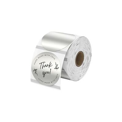OEM Lot De 400 Étiquettes Thermiques Argentées 50mm, Étiquettes Thermiques Rondes Autocollantes, Pour Logo Diy Code Qr, Étiquettes D'Adresse, Nominatives - Publicité OEM Lot De 400 Étiquettes Thermiques Argentées 50mm, Étiquettes Thermiques Rondes Autocollantes, Pour Logo Diy Code Qr, Étiquettes D'Adresse, Nominatives - Publicité