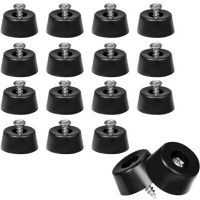 SANS MARQUE 24pcs. Pieds En Caoutchouc, Pieds En Caoutchouc À Visser Pied De Chaise A Visser Rubber Feet Pour Meubles Appareils Électroniques (noir) - Publicité SANS MARQUE 24pcs. Pieds En Caoutchouc, Pieds En Caoutchouc À Visser Pied De Chaise A Visser Rubber Feet Pour Meubles Appareils Électroniques (noir) - Publicité