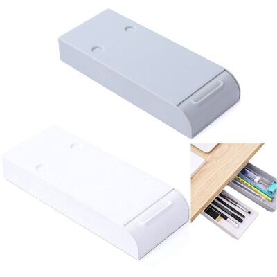 FOGSHIELD Sous Organisateur De Tiroir De Bureau, 2 Pièces Tiroir Auto-adhésif Sous Le Bureau Caché De Rangement De Tiroir De Bureau Pour Crayons, Téléphone, Trombones, Le Bureau, La Maison - Publicité FOGSHIELD Sous Organisateur De Tiroir De Bureau, 2 Pièces Tiroir Auto-adhésif Sous Le Bureau Caché De Rangement De Tiroir De Bureau Pour Crayons, Téléphone, Trombones, Le Bureau, La Maison - Publicité