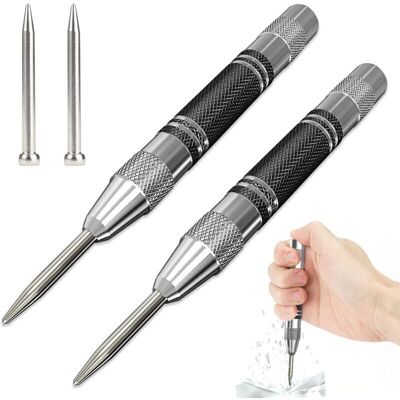 Scotch Perforateur Automatique 2 Pièces – Perforateur À Ressort Pour Bois, Mur, Plastique, Métal Tendre, Verre - Publicité Scotch Perforateur Automatique 2 Pièces – Perforateur À Ressort Pour Bois, Mur, Plastique, Métal Tendre, Verre - Publicité