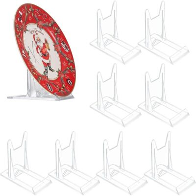 OEM 8 Pièces Support De Présentation Réglables, Supports De Plaque Affichage En Plastique Transparent, Support Assiette Decorative, Chevalets Présentoir De Livre Pour Cadres Photo Cd, 11.5x11x6 Cm - Publicité OEM 8 Pièces Support De Présentation Réglables, Supports De Plaque Affichage En Plastique Transparent, Support Assiette Decorative, Chevalets Présentoir De Livre Pour Cadres Photo Cd, 11.5x11x6 Cm - Publicité