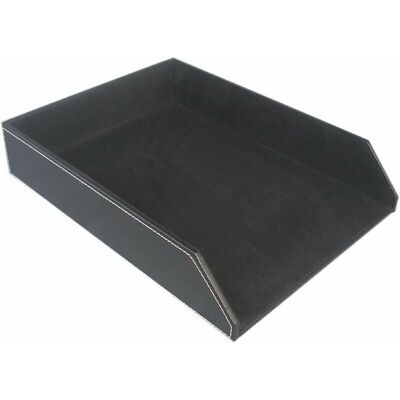 SANS MARQUE A4 Cuir Desk Fichiers Bac À Courrier Noir - Publicité SANS MARQUE A4 Cuir Desk Fichiers Bac À Courrier Noir - Publicité
