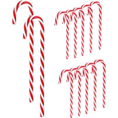 SANS MARQUE 12 Pièces Canne De Bonbons Plastique, Suspendus Candy Cane De Noël, Décorations Sucres D'Orge, Ornements Pour Sapin Avec Corde Dorée - Publicité SANS MARQUE 12 Pièces Canne De Bonbons Plastique, Suspendus Candy Cane De Noël, Décorations Sucres D'Orge, Ornements Pour Sapin Avec Corde Dorée - Publicité