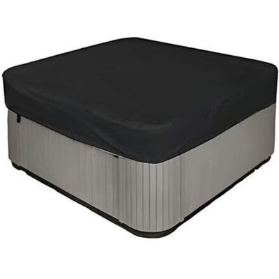 SANS MARQUE Housse De Jacuzzi Carrée 210d Très Résistante Et Imperméable - Protection Uv - 220 X 220 X 90 Cm (l X L X H) - Noir - Publicité SANS MARQUE Housse De Jacuzzi Carrée 210d Très Résistante Et Imperméable - Protection Uv - 220 X 220 X 90 Cm (l X L X H) - Noir - Publicité