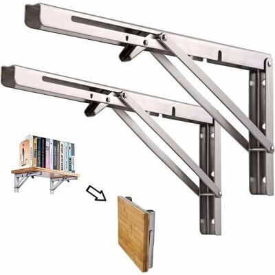 Melissa Étagère Murale Pliante De 600 Mm 2 Pièces, Cadre De Support D'Étagère De Garage, Support De Support Pliant En Acier Inoxydable Pour Établi, 200kg Porteur (sans Planche De Bois),debuns - Publicité Melissa Étagère Murale Pliante De 600 Mm 2 Pièces, Cadre De Support D'Étagère De Garage, Support De Support Pliant En Acier Inoxydable Pour Établi, 200kg Porteur (sans Planche De Bois),debuns - Publicité