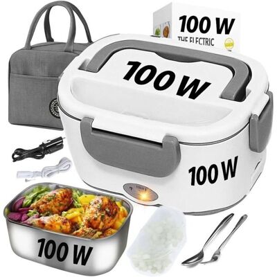 Melissa Lunch Box Gamelle Chauffante, Lunch Box Chauffante Électrique Chauffe Plat, Boite Repas 12v24v220v 100 W Etanche Réchauffe Plat Bureau, Voiture, Camion Allume Cigare, Chantier,sac Isotherme - Publicité Melissa Lunch Box Gamelle Chauffante, Lunch Box Chauffante Électrique Chauffe Plat, Boite Repas 12v24v220v 100 W Etanche Réchauffe Plat Bureau, Voiture, Camion Allume Cigare, Chantier,sac Isotherme - Publicité