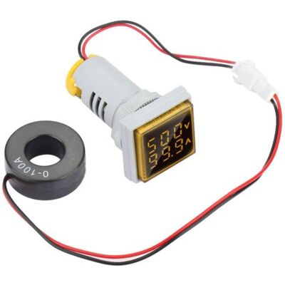 OEM Indicateur De Courant/tension Alternatif À Affichage Numérique Led 22 Mm 0-100 A (jaune) - Publicité OEM Indicateur De Courant/tension Alternatif À Affichage Numérique Led 22 Mm 0-100 A (jaune) - Publicité