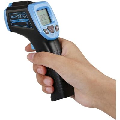 PELTOR Pistolet Thermomètre Infrarouge, Pistolet De Température Numérique Sans Contact -50 °c À 1112 °f (-50 °c À 600 °c) Avec Écran Lcd, Bleu - Publicité PELTOR Pistolet Thermomètre Infrarouge, Pistolet De Température Numérique Sans Contact -50 °c À 1112 °f (-50 °c À 600 °c) Avec Écran Lcd, Bleu - Publicité