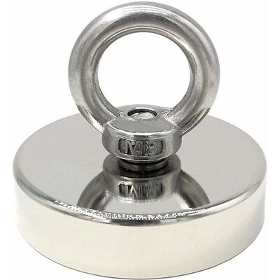 Scotch Aimant Néodyme 140 Kg Force Diamètre 60 Mm, Aimants Avec Anneaux De Levage Puissant Pour L'Industrie Et La Science, Pêche Magnétique.. Publicité Scotch Aimant Néodyme 140 Kg Force Diamètre 60 Mm, Aimants Avec Anneaux De Levage Puissant Pour L'Industrie Et La Science, Pêche Magnétique.. Publicité