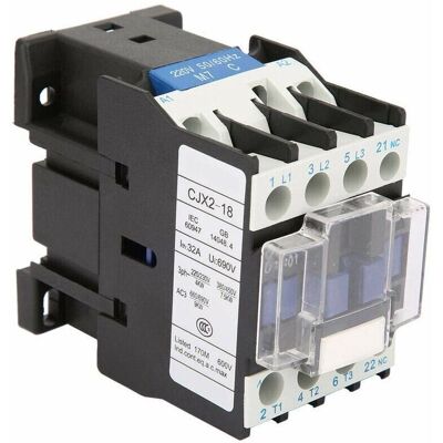 SANS MARQUE Contacteur Électrique Industriel 18atension 220v Ac3 Pôlesalliages Argent-tungstène Pour Haute Sensibilitémontage Sur Rail - Cjx2-1801 - Publicité SANS MARQUE Contacteur Électrique Industriel 18atension 220v Ac3 Pôlesalliages Argent-tungstène Pour Haute Sensibilitémontage Sur Rail - Cjx2-1801 - Publicité