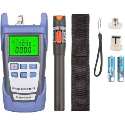 URSUS Kit D'Outils De Fibre Optique Avec Compteur De Puissance Optique 10 Mw Testeur De Fibre Optique Portable Type Stylo De Test De Fibre Optique Lumière Rouge - Publicité URSUS Kit D'Outils De Fibre Optique Avec Compteur De Puissance Optique 10 Mw Testeur De Fibre Optique Portable Type Stylo De Test De Fibre Optique Lumière Rouge - Publicité