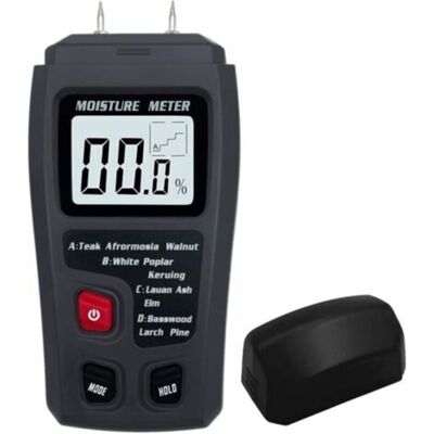 URSUS Humidimètre Numérique Pour Bois, Testeur D'Humidité Du Bois, Hygromètre, Détecteur D'Humidité Du Bois, Grand Écran Lcd (gris) - Publicité URSUS Humidimètre Numérique Pour Bois, Testeur D'Humidité Du Bois, Hygromètre, Détecteur D'Humidité Du Bois, Grand Écran Lcd (gris) - Publicité