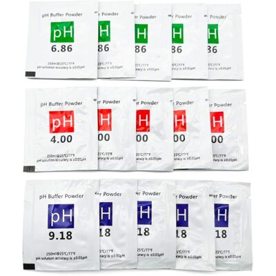 Melissa Ersandy – Lot De 15 Sachets De Solution Tampon Ph 4.00/6.86/9.18 – Précision ±0,01 Ph – Pour Étalonnage Ph-mètre – Résiste À L'Humidité - Publicité Melissa Ersandy – Lot De 15 Sachets De Solution Tampon Ph 4.00/6.86/9.18 – Précision ±0,01 Ph – Pour Étalonnage Ph-mètre – Résiste À L'Humidité - Publicité