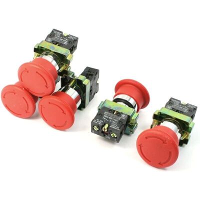 SANS MARQUE 5 Pièces N/c Spst Verrouillage Mobile Arrêt D'Urgence Bouton-poussoir 10 A 415 V - Publicité SANS MARQUE 5 Pièces N/c Spst Verrouillage Mobile Arrêt D'Urgence Bouton-poussoir 10 A 415 V - Publicité