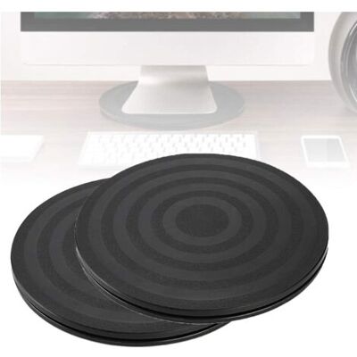 SCORPIO 2 Pcs Tourne-disque Rotatif Rotatif À 360 Degré Plateau Pivotant Tv Support Pivotant Plateau Universel Rond Plateau Tournant Manuel Avec Roulement À Bille En Acier Pour Tv Ordinateur Artisanat Noir - Publicité SCORPIO 2 Pcs Tourne-disque Rotatif Rotatif À 360 Degré Plateau Pivotant Tv Support Pivotant Plateau Universel Rond Plateau Tournant Manuel Avec Roulement À Bille En Acier Pour Tv Ordinateur Artisanat Noir - Publicité