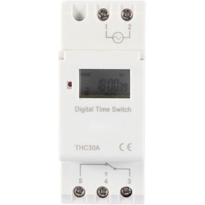 ABYSSE Minuterie Numérique Thc 30a, Interrupteur De Contrôle Horaire Électronique Programmable (220 V) - Publicité ABYSSE Minuterie Numérique Thc 30a, Interrupteur De Contrôle Horaire Électronique Programmable (220 V) - Publicité