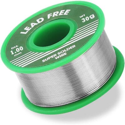 GRASSLIN 1 Bobine Fil De Soudure Sans Plomb 30g Noyau Colophane Sn99.3% Pour Réparation Électronique - Publicité GRASSLIN 1 Bobine Fil De Soudure Sans Plomb 30g Noyau Colophane Sn99.3% Pour Réparation Électronique - Publicité
