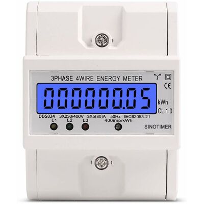 OEM Compteur D'Énergie,lcd Numérique Compteur D'Énergie Électronique Kwh Sur Rail Din Triphasé À 4 Fils Triphasé 80a - Publicité OEM Compteur D'Énergie,lcd Numérique Compteur D'Énergie Électronique Kwh Sur Rail Din Triphasé À 4 Fils Triphasé 80a - Publicité