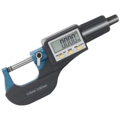 SCORPIO 0-25mm /0-1" Micromètre Numérique - 0,001mm/0.00005‘’ Haute Précision Portable Lcd Micrometre Électronique Mesure Incrémentale Et Absolue Mode Pouces & Métrique, Gris - Publicité SCORPIO 0-25mm /0-1" Micromètre Numérique - 0,001mm/0.00005‘’ Haute Précision Portable Lcd Micrometre Électronique Mesure Incrémentale Et Absolue Mode Pouces & Métrique, Gris - Publicité