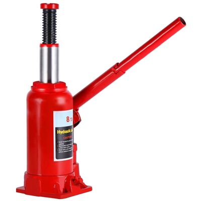 MOXIE Cric Bouteille Hydraulique 8t (hauteur De Levage 200-340 Mm), Rouge, Small - Publicité MOXIE Cric Bouteille Hydraulique 8t (hauteur De Levage 200-340 Mm), Rouge, Small - Publicité
