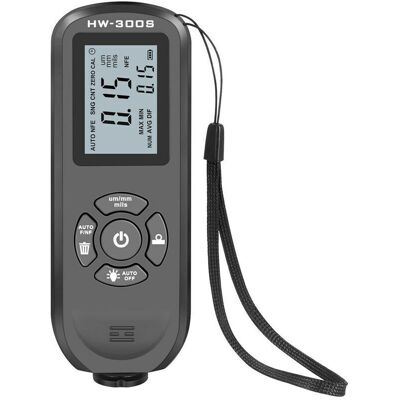 SANS MARQUE Jauge D'Épaiss De Revêtement De Hw-300s Test D'Épaiss De Film De Peinture Numérique De Haute Précision Outil De Mesure D'Épaiss D'Affichage De Rétroéclairage Lcd,le Noir,écran Horizontal - Publicité SANS MARQUE Jauge D'Épaiss De Revêtement De Hw-300s Test D'Épaiss De Film De Peinture Numérique De Haute Précision Outil De Mesure D'Épaiss D'Affichage De Rétroéclairage Lcd,le Noir,écran Horizontal - Publicité