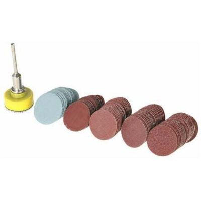 BRINSEA 100pcs 25 Mm 1" Sander Disque Poncage Disque 100-3000 Grit Papier Avec 1inch Plaque Abrasif Pad Polonaise + 1/8" Shank Outil Rotatif - Publicité BRINSEA 100pcs 25 Mm 1" Sander Disque Poncage Disque 100-3000 Grit Papier Avec 1inch Plaque Abrasif Pad Polonaise + 1/8" Shank Outil Rotatif - Publicité