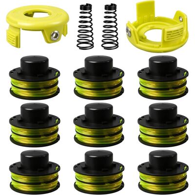 GRASSLIN 9+2+2 Bobine De Fil, 1,2 Mm X 8,4 M, Nylon, Abs, Couvercle, Ressort, Pour Ryobi Rlt3525s - Publicité GRASSLIN 9+2+2 Bobine De Fil, 1,2 Mm X 8,4 M, Nylon, Abs, Couvercle, Ressort, Pour Ryobi Rlt3525s - Publicité
