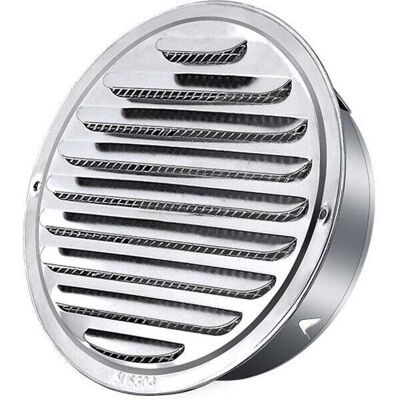 Scotch Grille Rond Ventilation Acier Inoxydable 120mm Tuyau Échappement Avec Moustiquaire - Publicité Scotch Grille Rond Ventilation Acier Inoxydable 120mm Tuyau Échappement Avec Moustiquaire - Publicité