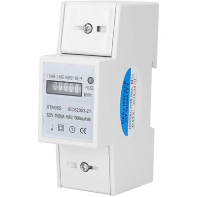 ABYSSE Compteur Électrique Électronique Kwh Xtm35s 220v Numérique 2p Sur Rail Din - Publicité ABYSSE Compteur Électrique Électronique Kwh Xtm35s 220v Numérique 2p Sur Rail Din - Publicité